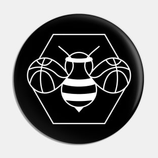 Baller Bee – White Pin