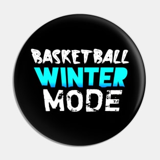 Basketball Winter Mode Pin