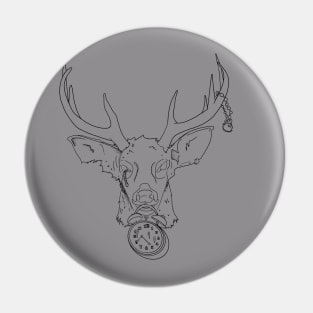 Deer in time Pin