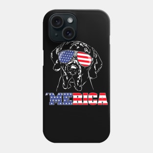 Proud Great Dane American Flag Merica patriotic dog Phone Case