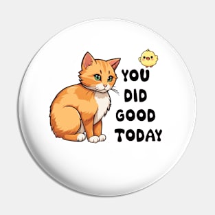 cat cheer you on Pin