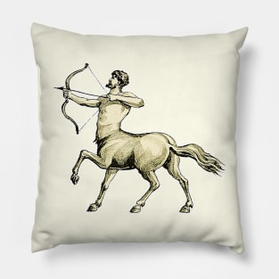 Centaur hero warrior with bow and arrow Pillow