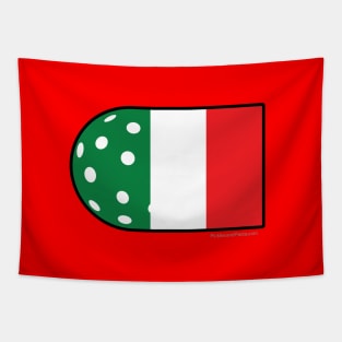 Pickleball Italian Flag Tapestry