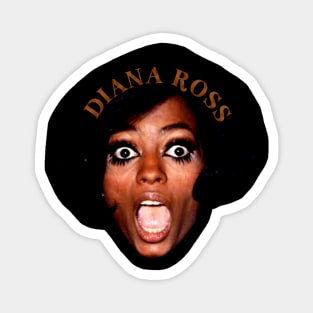 Retro diana ross head Magnet