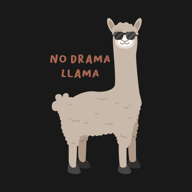 NO DRAMA LLAMA by Funny Alpaca 