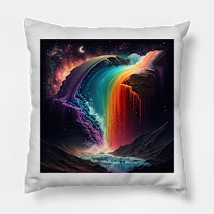 cosmic rainbow Pillow