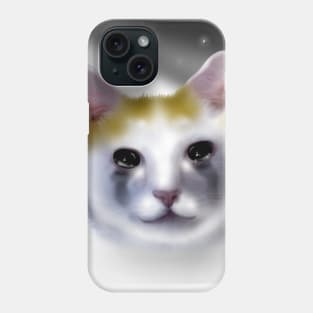 cat crying meme Phone Case