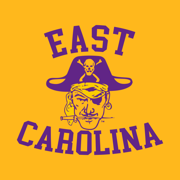 ECU Vintage Retro East Carolina Pirates 80s by robotbasecamp