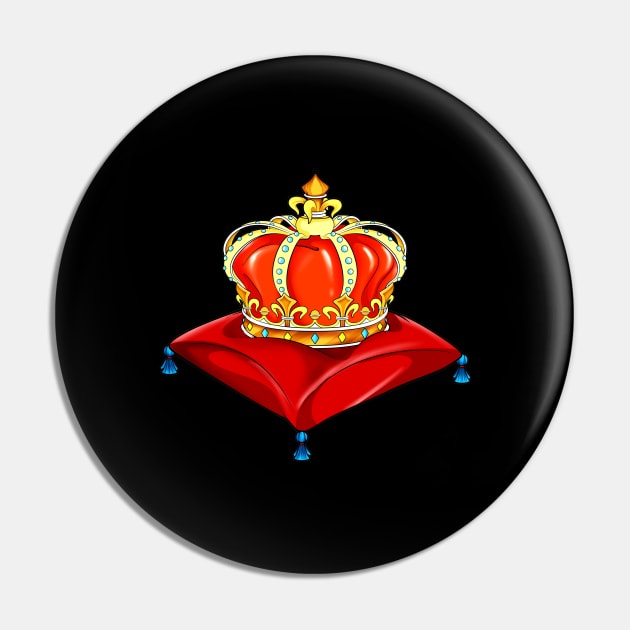 Royalcore royal crown Pin by Modern Medieval Design