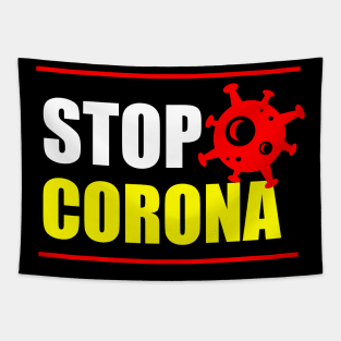 STOP CORONA Tapestry