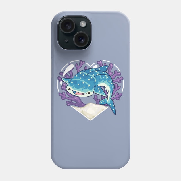 NOM, the Whale Shark Phone Case by bytesizetreasure