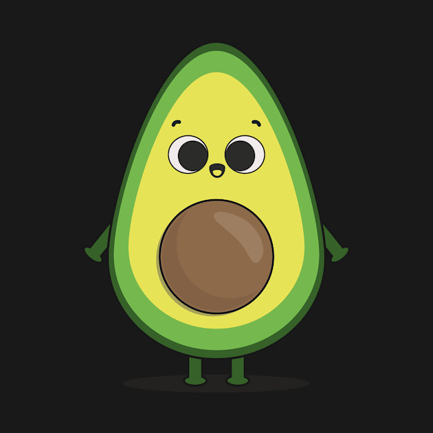 Cute little avocado by Raybble