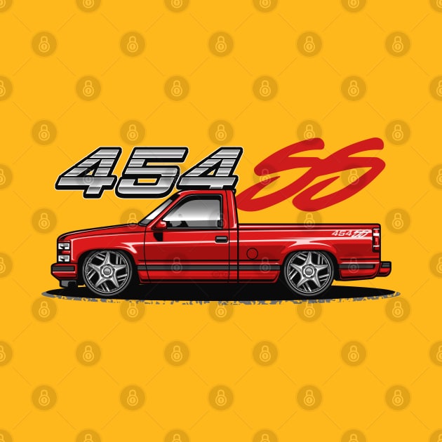 Chevy 454 SS Pickup Truck (Super Red) by Jiooji Project