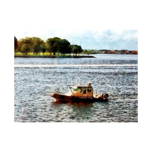 Norfolk VA - Police Boat by SusanSavad