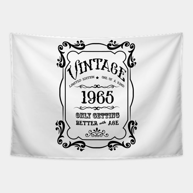 Born in 1965 Birthday Gift Tapestry by JodyzDesigns