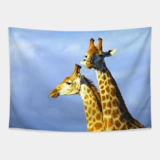 African Wildlife Photography Giraffe Lookout Tapestry