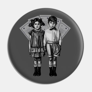 Creepy Tarot Cards Kids Pin