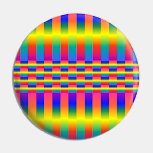 Dark and Light Rainbows (Checkers and Stripes) Pin