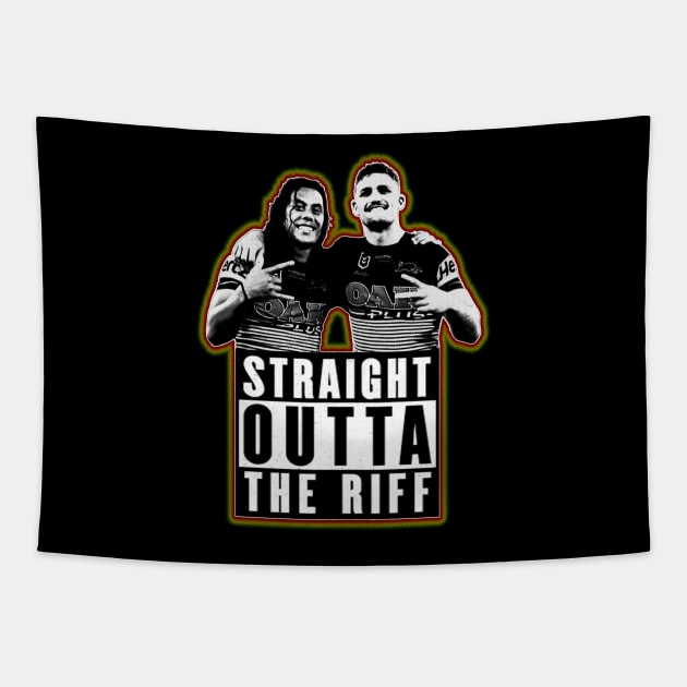 Penrith Panthers - Jarome Luai & Nathan Cleary - STRAIGHT OUTTA THE 'RIFF Tapestry by OG Ballers