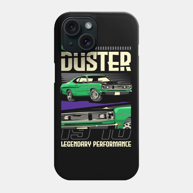 1970 Plymouth Duster Classic Car Phone Case by milatees