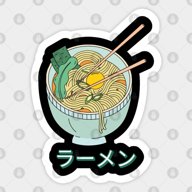 Kawaii Japanese Ramen Anime Food Aesthetic - Ramen - Sticker | TeePublic Kawaii Japanese Ramen Anime Food Aesthetic - Ramen - Sticker | TeePublic