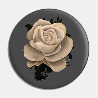 White Rose Pin