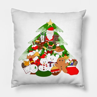 Christmas doodles Pillow