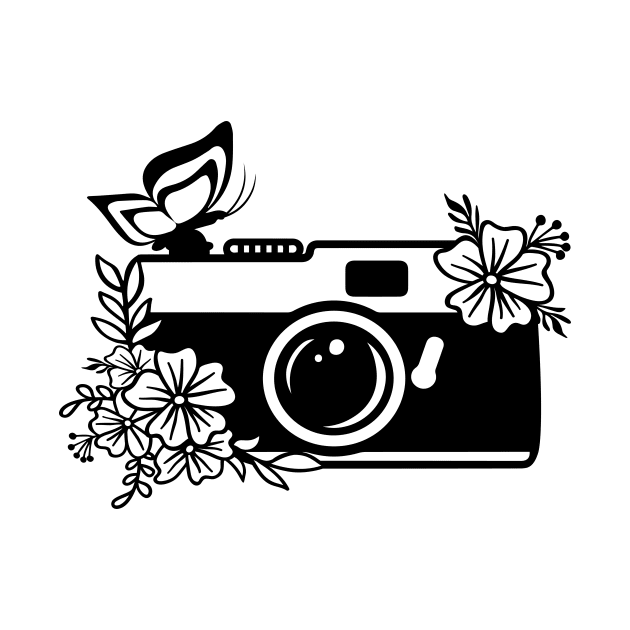 Floral Camera Shirt, Watercolor Shirt, Cameraman Shirt, Gardening Shirt, Watercolor Lover , Camera Lover, Gift For Photo Lover, Floral Shirt by SeleART