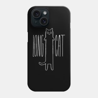 Long Cat Funny Kitten Design For Cat Lovers Phone Case
