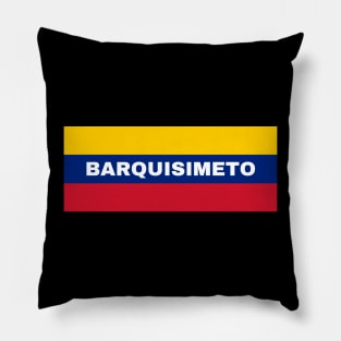 Barquisimeto City in Venezuelan Flag Colors Pillow