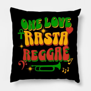 One Love Rasta Reggae Pillow