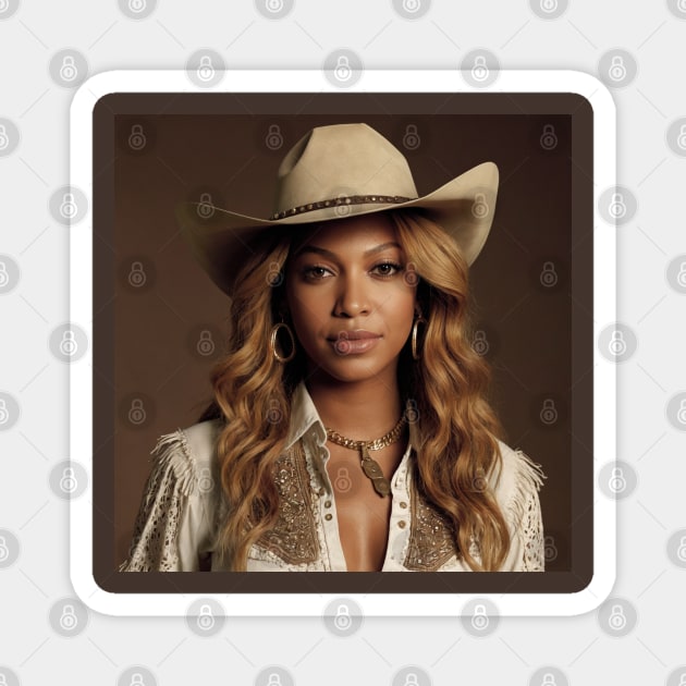 cowgirl Beyoncé Magnet by DarkAngel1200