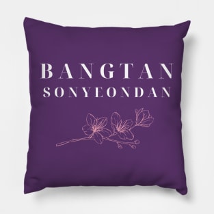 BTS Bangtan Sonyeondan with Flower Pillow