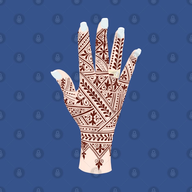 Moroccan Fessi Henna Tattoo - Red Intricate Henna by Tilila