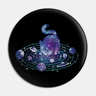 Universe Cat Solar System Feline by Tobe Fonseca Pin