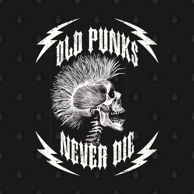 Old Punks Never Die Lightning Bolts by artswitches