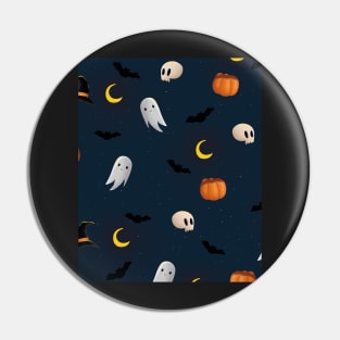 Halloween Ghosts Pin