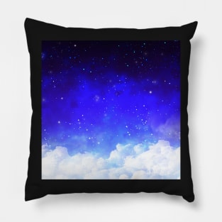 Night sky galaxy print Pillow