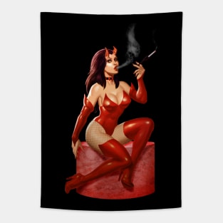 Red Devil Tapestry