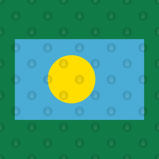 Palau Flag by Historia