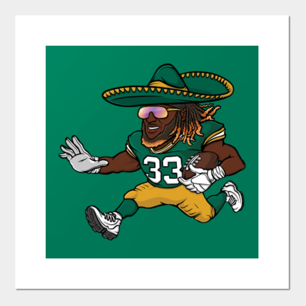 Aaron Jones Green Bay Packers Aaron Jones Posters And Art Prints Teepublic