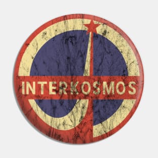 Interkosmos Soviet Space Program Logo Pin