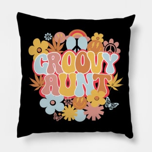 Groovy Aunt Shirt, Hippie Aunt Pillow