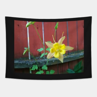 Columbine and Fence Tapestry