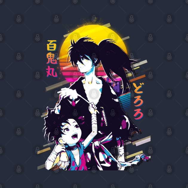 Dororo and Hyakkimaru by 80sRetro