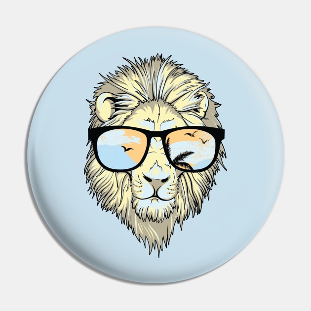 Lion In Paradise Pin by EsotericExposal