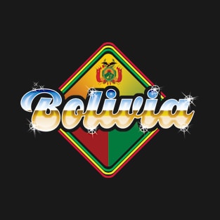 Bolivia 80's Style design T-Shirt