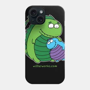 Dragon Snuggles (no text) Phone Case