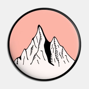 Mountains Sketch V11 Pin