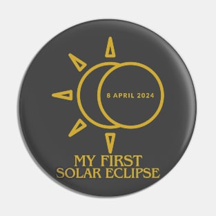 My first solar eclipse 8 April 2024 Pin